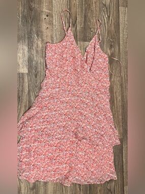 Skies Are Blue Dusty Rose Floral Slip Dress small